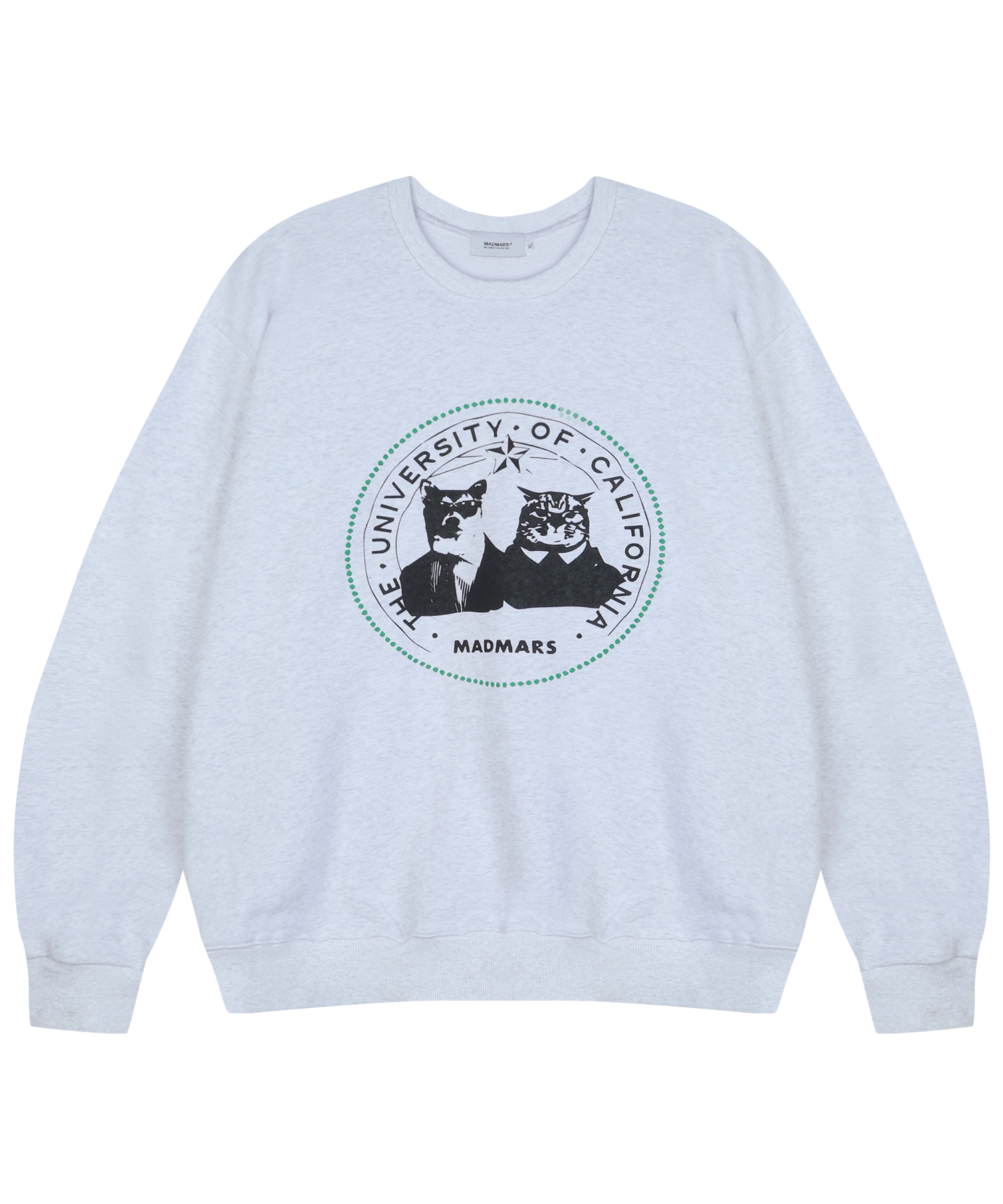 dog&amp;cat sweatshirt melange grey